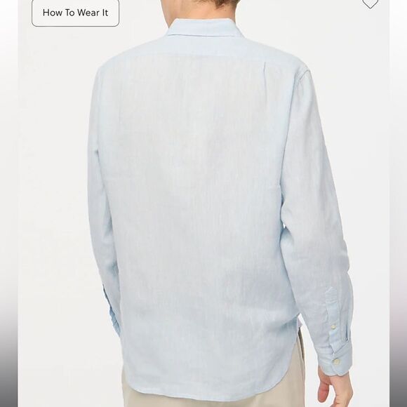 J. Crew Factory Classic linen-blend shirt - Picture 3 of 7